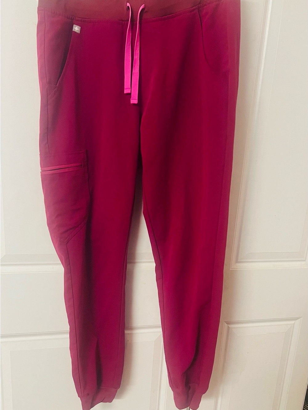 Figs Koi Dickie’s White Cross Healing Hands Scrubs Bundle Size Small